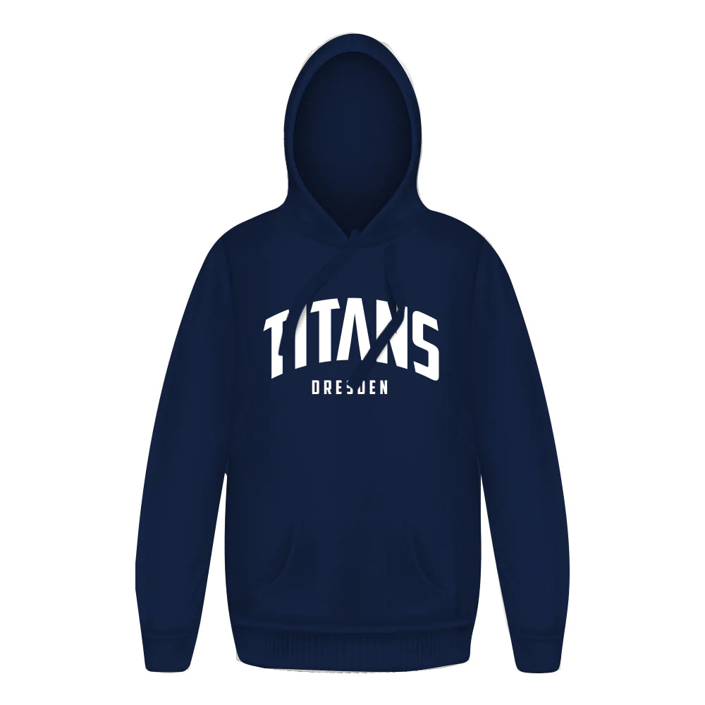 Hoodie Blau großes Logo / unisex