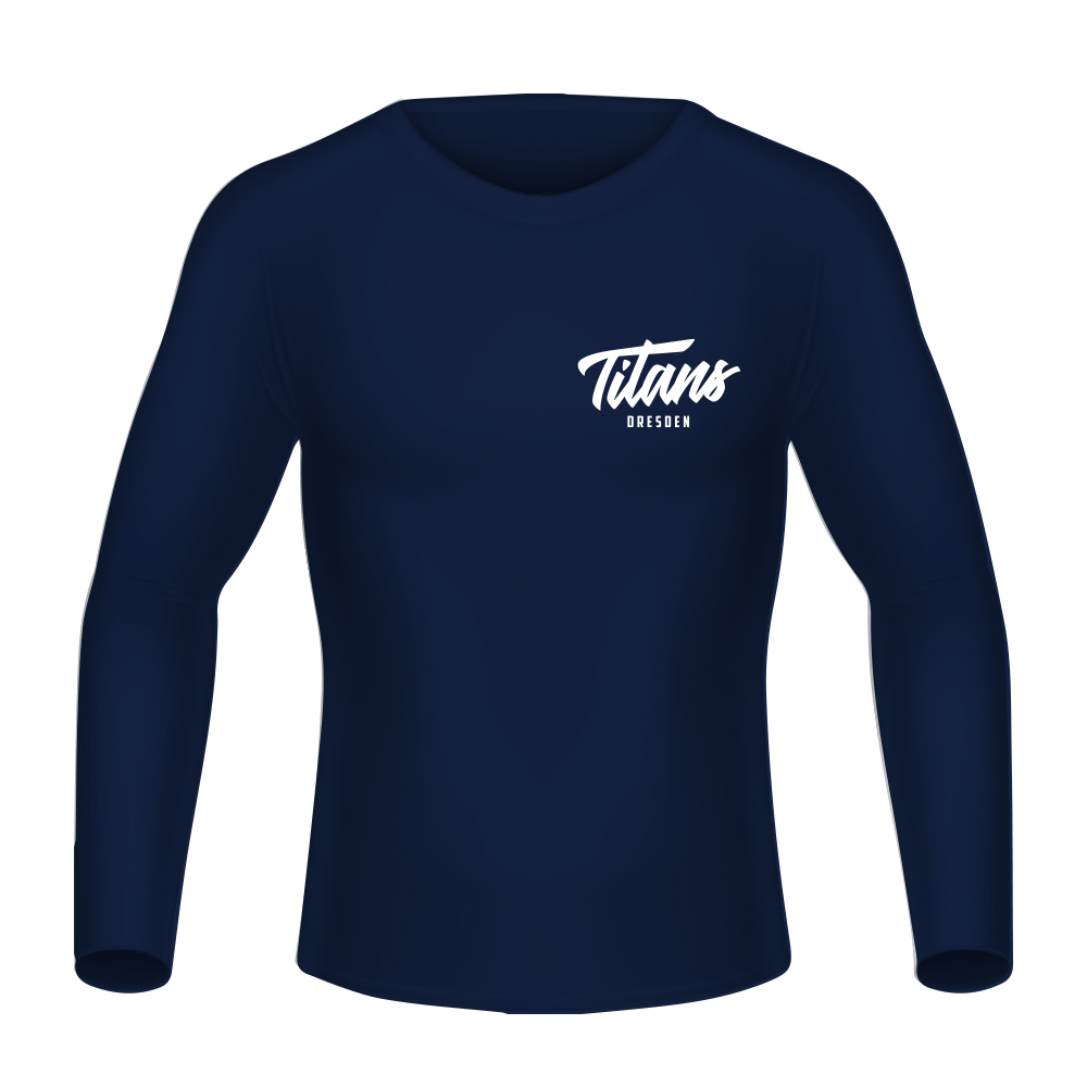Longsleeve Blau Signature Line / unisex