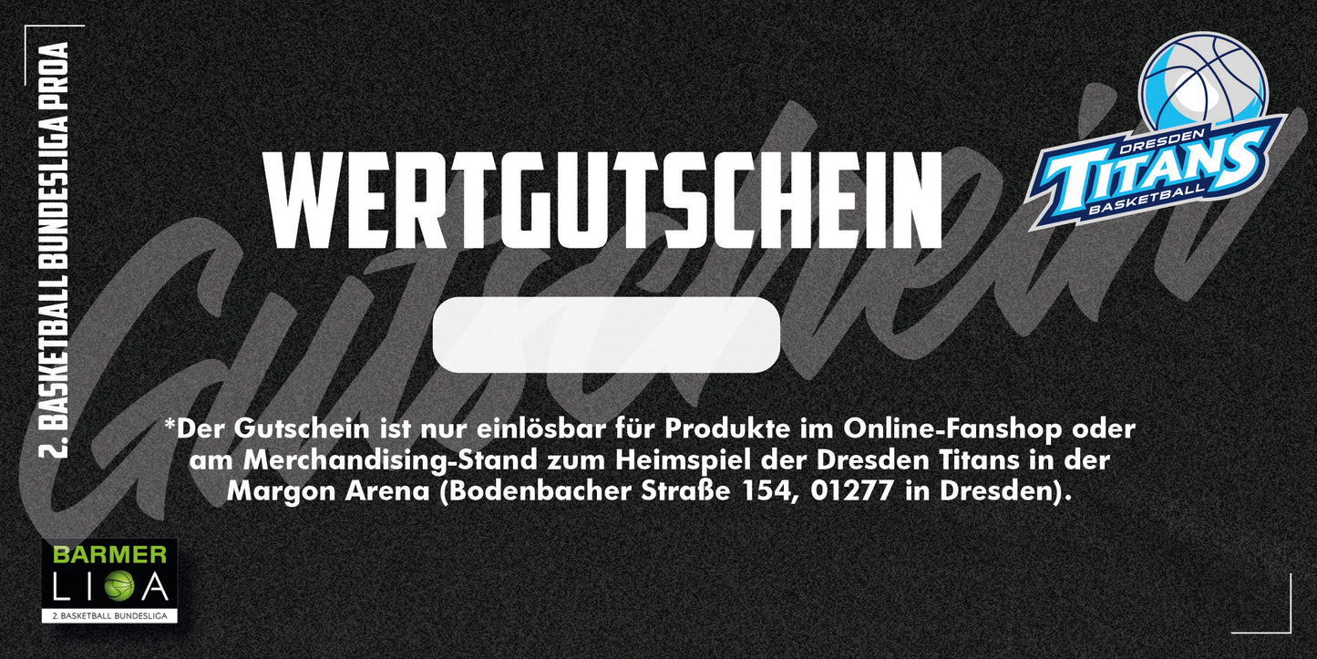 Dresden Titans - Fanshop-Gutschein