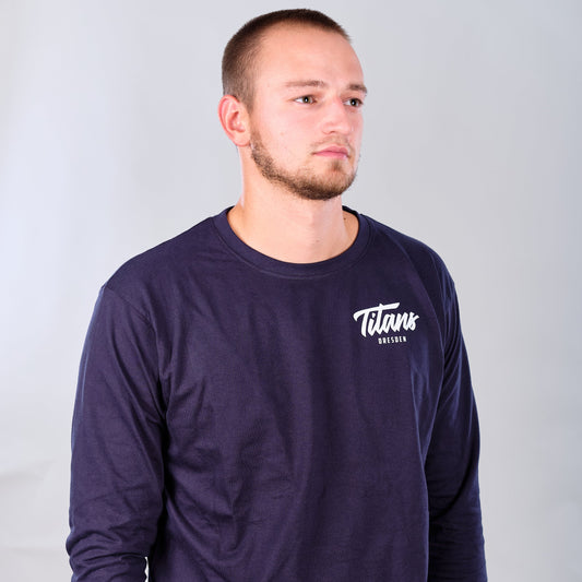 Longsleeve Blau Signature Line / unisex