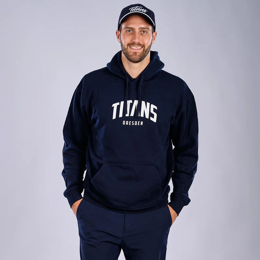 Hoodie Blau großes Logo / unisex