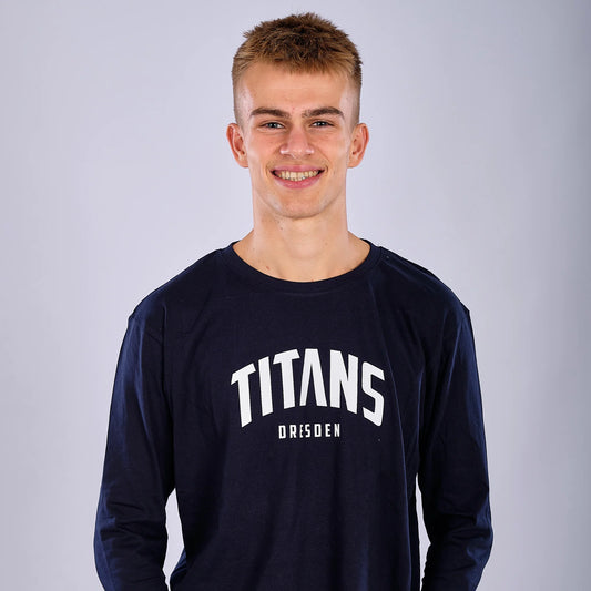 Longsleeve Blau großes Logo / unisex